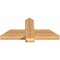 Ekena Millwork Eugene Smooth Timber Gable Bracket, Western Red Cedar, 36"W x 16"H x 3 1/2"D x 5 1/2"F, 11/12 Pitch GBW036X16X0406EUG00SWR - alternate 3